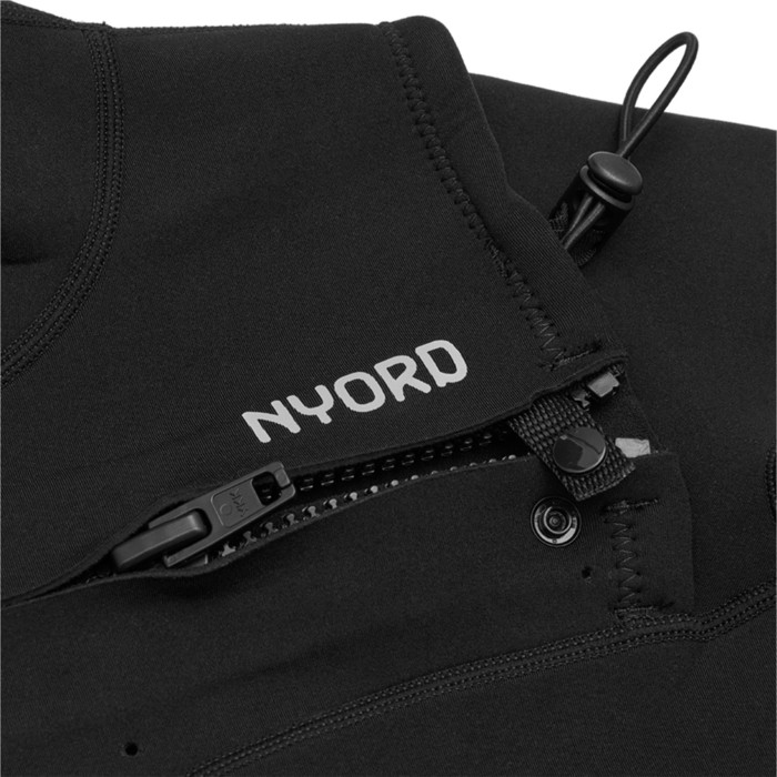 2024 Nyord Mens Tempus 2/2mm Short Sleeve Chest Zip Wetsuit & Northcore Changing Robe & 20L Dry Bag Bundle MT1 Black / Grey